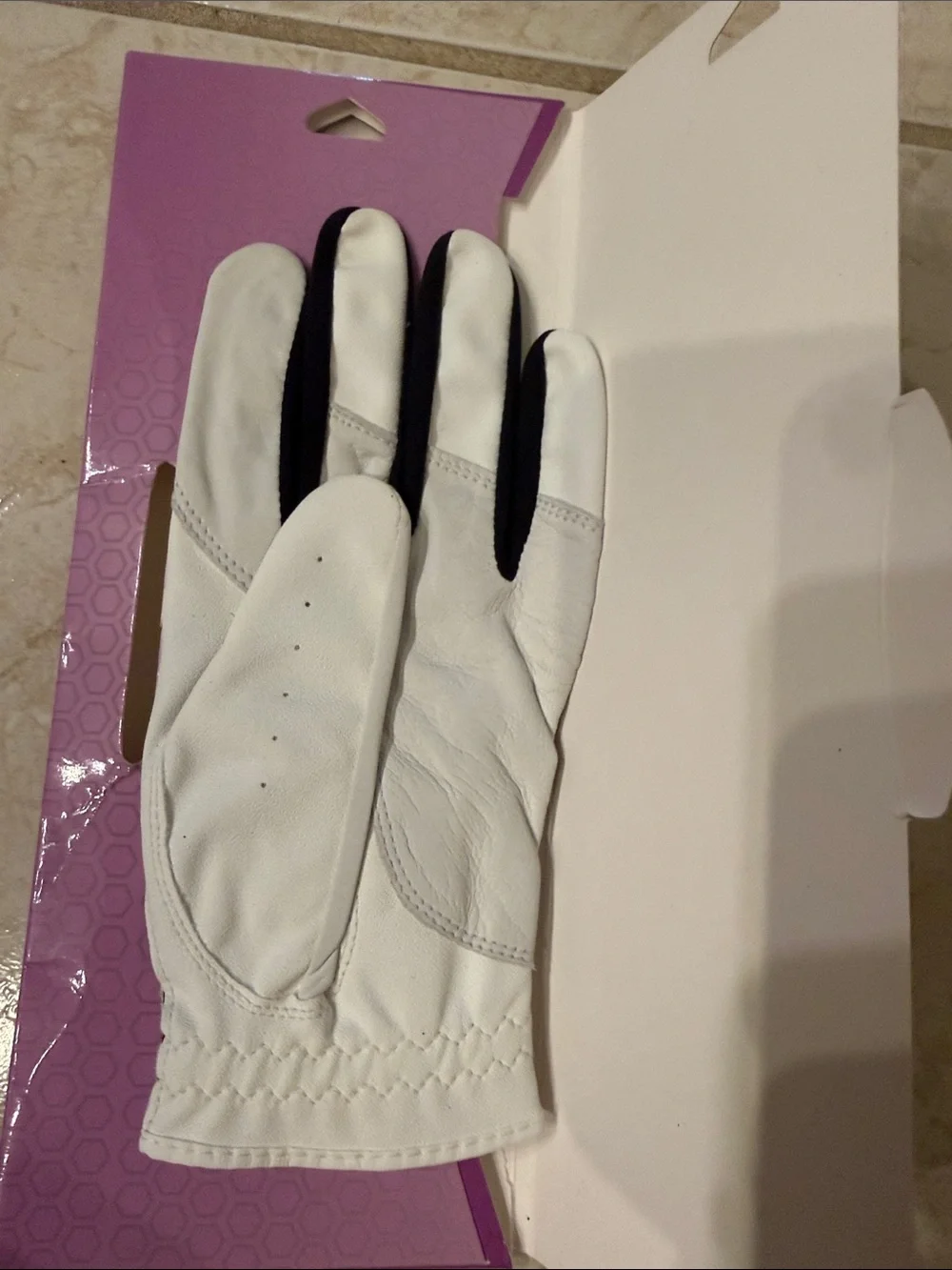USGlove Women's Technica XRT Left Golf Glove - White (Left Hand, Size L)